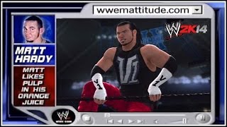 WWE 2K14  The Era of Mattitude Has Arrived On WWE 2K14 Matt Hardy Version 10 [upl. by Rolfston947]