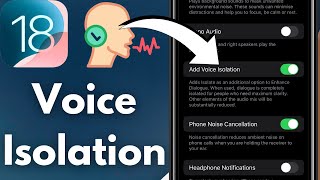 How To Activate Voice Isolation On iPhone iOS 18 [upl. by Horner]