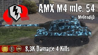 AMX M4 mle 54  83K Damage 4 Kills  WoT Blitz Replays [upl. by Rothstein608]