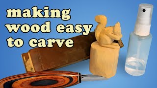 How to Make Wood Easier to Carve  Whittling and Wood Carving Tips for Beginners [upl. by Sualokcin]