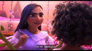 Disney Encanto Clip An argument between Mirabel and Isabela With Caption [upl. by Ingvar]