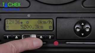 Einstellungen Digitaler Tachograph zu Schichtbeginn bei VDO 12  13u [upl. by Haroved]