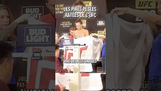 Les plus grosses pesées ratées à l’UFC 😳 mma [upl. by Rimma]