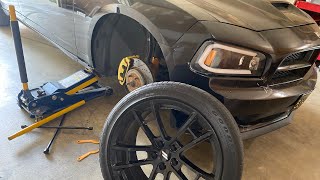 ADJUSTING THE COILOVERS ON MY DODGE CHARGER RT GONE WRONG [upl. by Manley574]