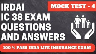 IRDA Exam Questions and Answers  4  IRDA Exam Preparation [upl. by Abas]