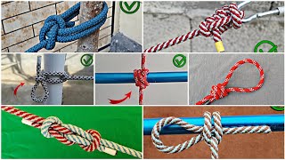 The 7 Best Knots in Life The MOST PRACTICAL Knots in the World You must know [upl. by Jadd49]