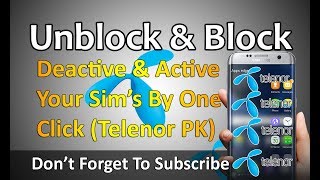 How To Deactivate amp Active Telenor Number  Urdu Hindi [upl. by Acirred665]