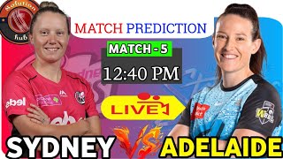 WBBL Live Commentary  Sydney Sixers Womens vs Adelaide Strikers Womens SYSW vs ADSW WBBL Match [upl. by Aerdnahs]