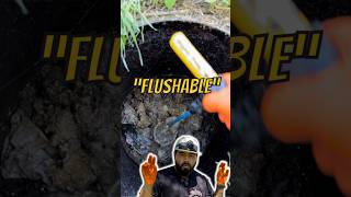 “Flushable” wipes are terrible for septic systems shorts [upl. by Wey]