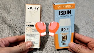 ISDIN fusion water magic vs Vichy UV clear [upl. by Renita503]