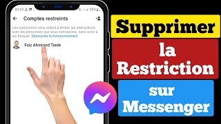 Comment restreindre quelquun sur Messenger  Comment supprimer la restriction sur Messenger 2024 [upl. by Nolyarb]