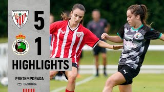 HIGHLIGHTS  Athletic Club 51 CDE Rácing Féminas  Amistosos 202324 [upl. by Warms]