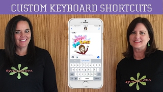 Custom Keyboard Shortcuts  iPhone  iPad [upl. by Maxy]