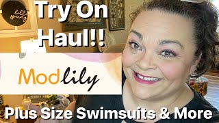 Modlily Try On Haul  Plus Size Swim Suits amp More [upl. by Itram893]