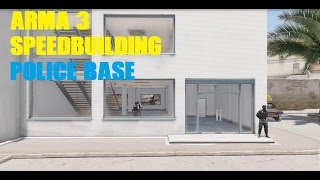 Arma 3 Police Base SpeedBuild [upl. by Loos856]