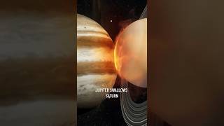 The Jupiter vs Saturnus planet jupiter shorts [upl. by Adalheid]