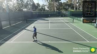 New racket setup  Singles match highlights  USTA 40  Mira Costa  Beach Cities [upl. by Nwahsyt]