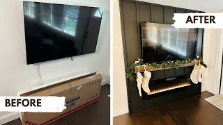 DIY Electric Fireplace Surround With Mantle Walkthrough [upl. by Gabriele38]