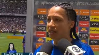 CORINTHIANS 1 X 0 CRUZEIRO  ENTREVISTA BYANCA BRASIL FINAL DA SUPERCOPA FEMININAquot [upl. by Brendis]