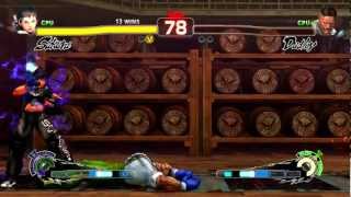 Denjin Sakura  with Daigobot AI Super Street Fighter IV Arcade Edition v2012 Mod Showcase PC HD [upl. by Yart]