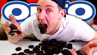 MAN VS 100 OREO COOKIES CHALLENGE DO NOT ATTEMPT [upl. by Yema]