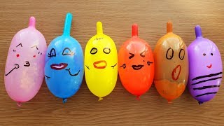 Making Slime with Funny Balloons  Satisfying Fluffy Slime Balloon Video funny [upl. by Ahsien]