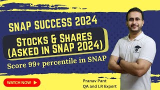 Stocks and Shares for SNAP  Question asked in SNAP 2024  Complete Concept and examples [upl. by Sudhir]