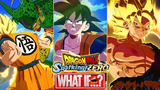 TODOS LOS WHAT IF de GOKU en DRAGON BALL SPARKING ZERO  GRAMAJO [upl. by Rosabel879]