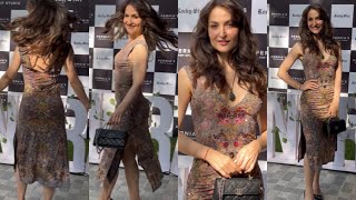 Beautiful Elli Avram Gets Spotted at Rocky Star Store Launch Pernias Pop up Studio in Bandra [upl. by Emearg]