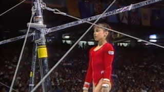 Dominique Moceanu  Uneven Bars  1995 US Gymnastics Championships  Women  AllAround [upl. by Zoa659]