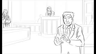 DL6 trial Ace Attorney animatic [upl. by Sinnoda389]