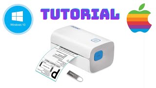 Jiose Thermal Label Printer Setup on Windows and Mac  STEP BY STEP TUTORIAL [upl. by Ostap]