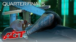 Will He Escape Matt Johnson Terrifies The Judges  Americas Got Talent 2021 [upl. by Nrojb]