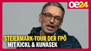 SteiermarkTour der FPÖ mit Kickl amp Kunasek [upl. by Silvestro]