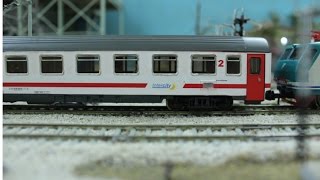 Modellismo ferroviario  INTERCITY SUN a Expo Model Verona 2017 [upl. by Humfrid]