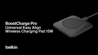 Belkin BoostCharge Universal Easy Align Wireless Charging Pad 15W [upl. by Haem]