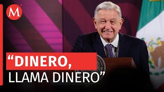 AMLO se desmarca de aumento de fortuna de Slim quotdinero llama dineroquot [upl. by Assilat468]