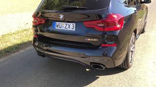 BMW X3 G01 M40i 2018 MPerformance Exhaust Sound [upl. by Aretahs713]