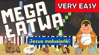 🎹 Jezus Malusieńki  Piano Tutorial MEGA ŁATWA wersja 🎵 NUTY W OPISIE 🎼 [upl. by Atilegna941]