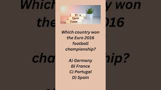 Euro 2016 Champions Which Country Took the Title 🇵🇹🏅 shorts viral [upl. by Grounds]