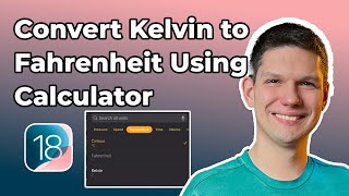 How To Convert Kelvin To Fahrenheit Using iPhone Calculator iOS 18 [upl. by Bobbie]