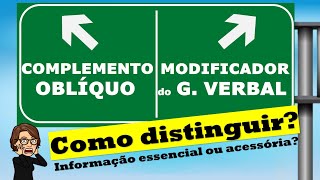 Funções sintáticas  C Oblíquo ou Modificador do GV [upl. by Calle566]