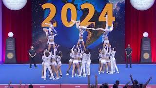 Brandon All Stars  Senior Black  Finals The Cheerleading Worlds 2024 WITH SOUND [upl. by Dougherty266]