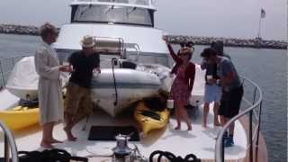 Yeardley Smith leaps off a boat [upl. by Epilef]