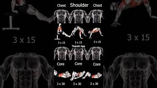 💪✅🔥30 minute workoutarm workoutbest shoulder exerciseschest workoutbuild muscleab workouthiit [upl. by Enilrad942]