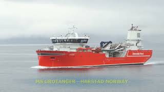 MS HELENE H  HARSTAD amp MS GROTANGER  HARSTAD Andörja bridge passing Norway 2024 [upl. by Nahgrom23]