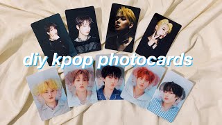 diy  kpop photocards at home [upl. by Lyrehs922]