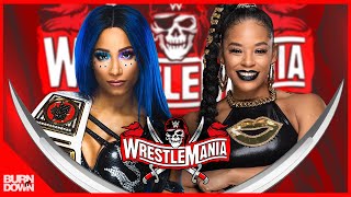 WWE SASHA BANKS VS BIANCA BELAIR  WRESTLEMANIA 37 [upl. by Jewett542]