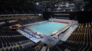 Belgrade 2016  Pool installation for European Water Polo Championships [upl. by Patience970]