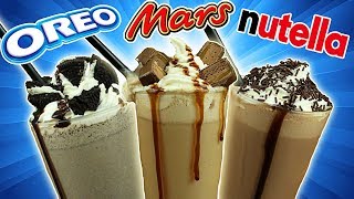 3 Batidos fáciles y riquísimos Oreo Mars y Nutella [upl. by Shaver667]